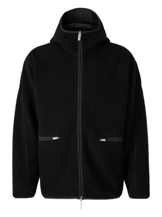 Herno Hoodie met rits - Zwart