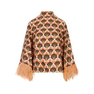 La DoubleJ Blouses, female, Multicolor, Size: L Make An Exit Top