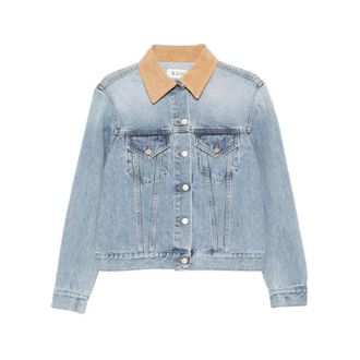 R&oacute;he Denim Jackets, female, Blue, Size: 2XS Outerwear Rohe