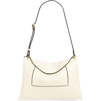 Wandler Penelope Slouch Leather Crossbody Bag in Cream at Nordstrom