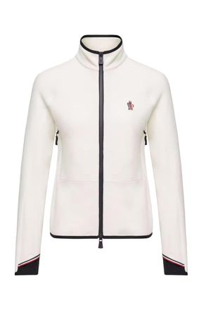 Moncler WOMENS MID LAYER CARDIGAN Size: L, colour: WHITE