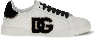 Dolce & Gabbana White Leather Sneakers