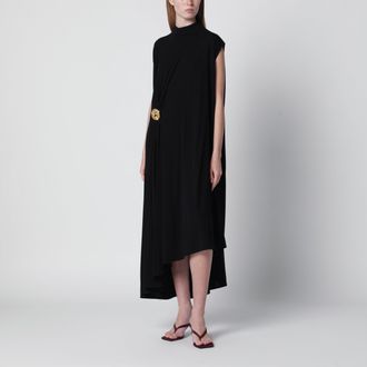 Bottega Veneta Black dress in viscose cr&ecirc;pe jersey