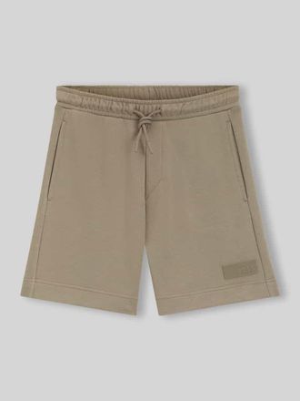 HUGO BOSS Regular Fit Sweatshorts aus Baumwoll-Mix Modell JT_SHORTS in Sand, Gr&ouml;&szlig;e XXXL