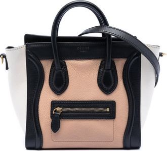 Celine Pre-owned Celine Nano Tricolor Leather Luggage Tote Ladies JAJR52VDH4K1SZ0Z