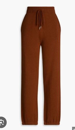 Nili Lotan Brown Cashmere Trackies Size S