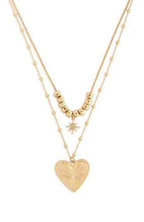 Saachi Charm Layered Necklace in Gold at Nordstrom Rack