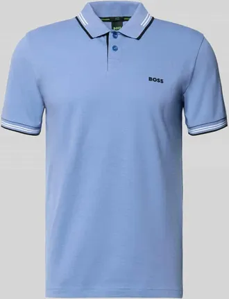 HUGO BOSS Slim Fit Poloshirt aus reiner Baumwolle Modell PAUL in Blau, Gr&ouml;&szlig;e XXXL