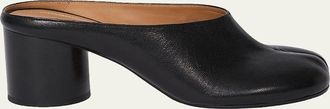 Maison Margiela Tabi Leather Split-Toe Mule Pumps
