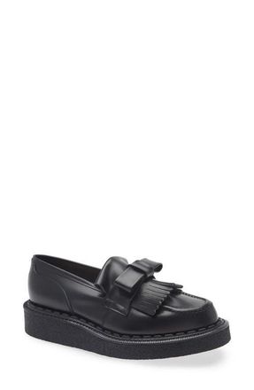 Comme Des Gar&ccedil;ons x George Cox Ribbon Platform Loafer in Black at Nordstrom, Size 7