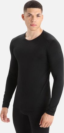 Icebreaker Mens Icebreaker Mens Oasis Long Sleeve Baselayer Top - Black - Size: 2XL
