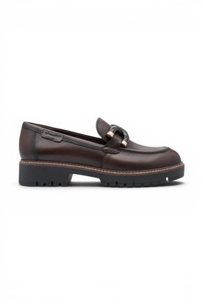 Tamaris Womens Brown Leather Loafer Comfort Shoes - 24740-47