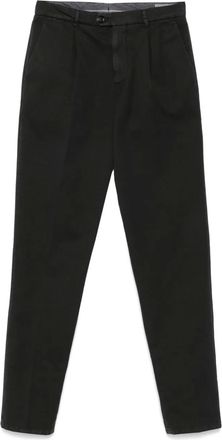 Brunello Cucinelli Pantaloni dritti in cotone - Nero