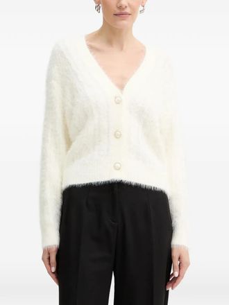 Guess Co V-neck cardigan - White