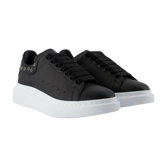 Alexander McQueen Oversized Platform Leather Sneaker - Black