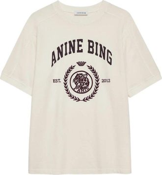 Anine Bing Jaylin Tee Collegiate - Cream