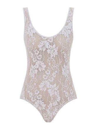 Zimmermann Zimmermann lilac lace bodysuit