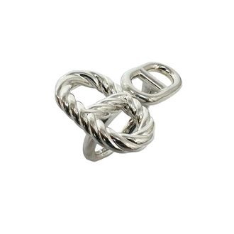 Herm&egrave;s Silver Silver 925 Band Ring (Pre-Owned)