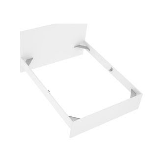 Dmora Cama Doble Carnizza, Sommier Para Dormitorio, Estructura De Cama Por Habitaci&oacute;n, Estructura Del Sostenedor Del Colch&oacute;n, 146x195 H100 Cm, Blanco - Dmor