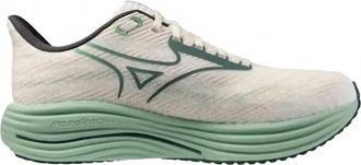 Mizuno Mens Wave Rider 29 Shoes In White/bistro Green