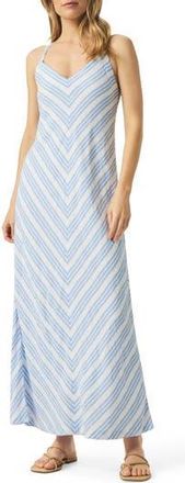 Splendid Gisele Midi Sundress in Steel Blue/White at Nordstrom Rack, Size X-Large