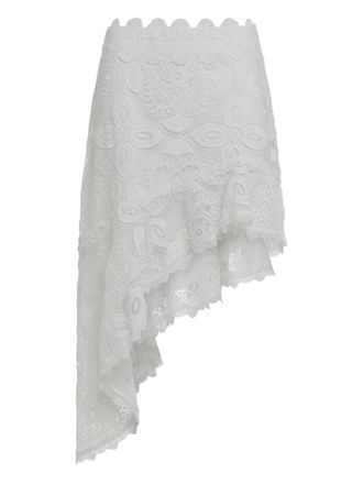Waimari lace mini skirt - White