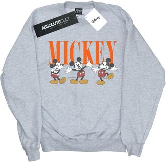 Disney Heren Mickey Mouse Poses Sweatshirt (Sportgrijs)