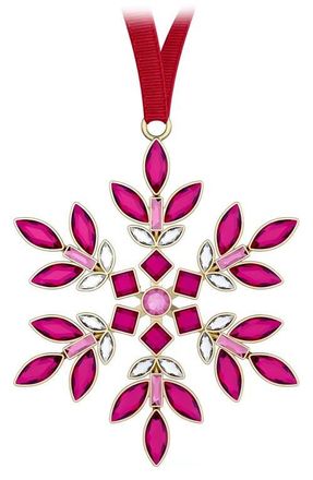 Swarovski Gema Crystal Snowflake Holiday Ornament in Pink at Nordstrom