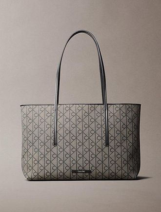 Calvin Klein Jacquard tote bag met embleemlogo en buidel