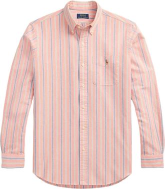 Polo Ralph Lauren T-shirt a righe con logo ricamato - Arancione