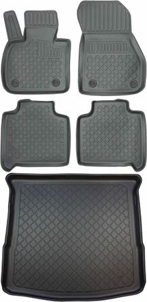 OEM Bmw Serie 2 F46 Gran Tourer Monovolumen Desde Marzo De 2015 - Juego De Alfombrillas Para Coche + Alfombrilla Para Maletero