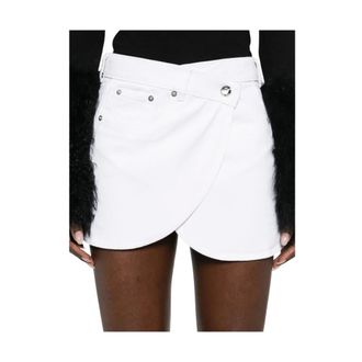 Coperni Dames, Rokken, Wit, Maat: 2XS Denim