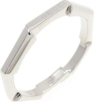 Gucci Platinum 950 Band Ring (Pre-Owned)