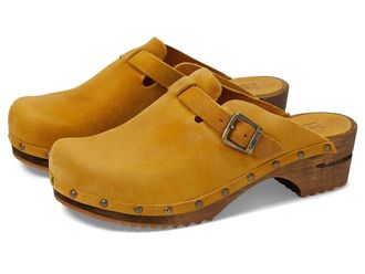 Sanita Kristel Womens Clog Shoes Mustard : EU 38 (US Womens 6.5-7) Regular, Leather