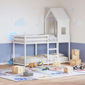 Berkfield Home Bunk Bed without Mattress White 80x200 cm Solid Wood Pine
