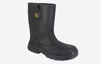 Grafters Miller Safety Rigger Boot WATERPROOF Mens - Black - Size UK 10