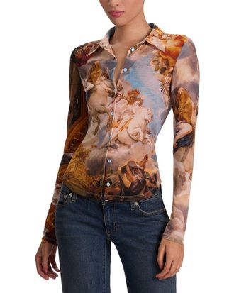 Alice & Olivia Alice + Olivia Jade Button-Down Top