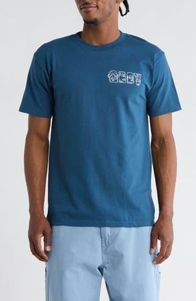 Obey Abstract Things Graphic T-Shirt in Harbor Blue at Nordstrom Rack, Size Xx-Large