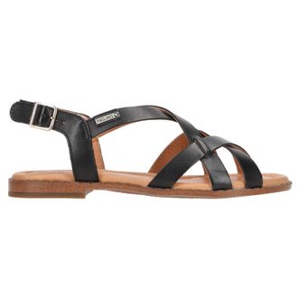 Pikolinos Algar W0X-0556 Leather Womens Slingbacks Sandals - Black - Size:UK 7-7.5
