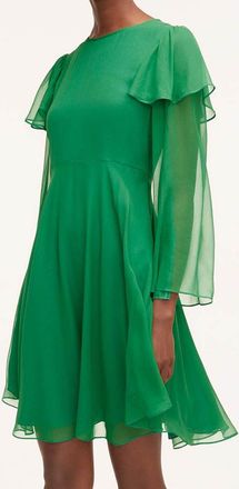 Rebecca Taylor Ruffle Silk Chiffon Dress