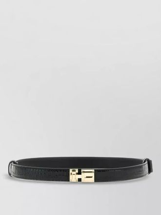 Tom Ford slim crocodile effect leather waist belt