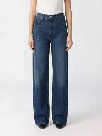 A Gold E Low Slung High-Waisted Baggy Jeans in Recycled Cotton Denim