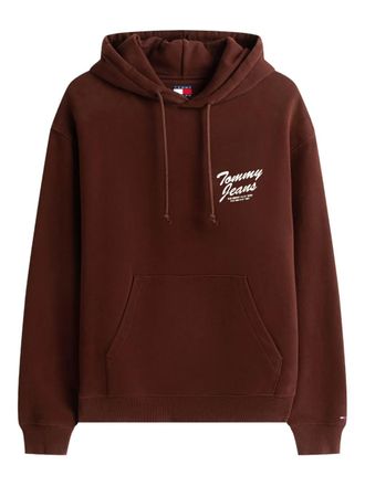 Tommy Jeans pocketed hoodie - men - Recycled Cotton/Recycled Polyester - L - Brown