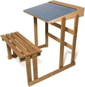 Les Tendances Les Tendances - Jeujura Escritorio Para Estudiantes De Madera - Acabado Roble Altura 60 Cm