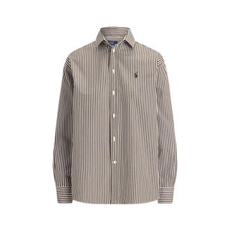 Polo Ralph Lauren Blouses & Hemden - Dames - Blouses & Shirts - Bruin - Maat: M Katoen