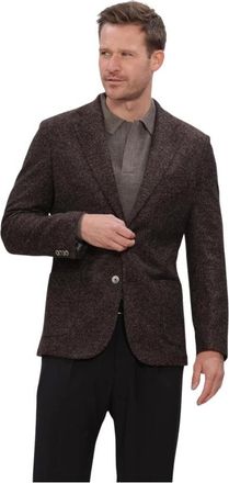 Gentiluomo Lecco Blazer - Heren - Jassen - Bruin - Maat: XL Wol