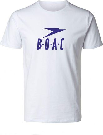 Generic Retro BOAC Short-Sleeve Unisex T-Shirt - British Airways, British Overseas Airways Corporation (as8, Alpha, x_l, Regular, Regular) White