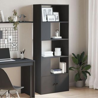 vidaXL Libreria Nera 70x36x189 cm in Legno Multistrato - Vidaxl