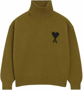 Ami Pull Col Cheminee De Coeur