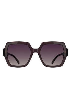 Kendra Scott Dira 56mm Rectangle Sunglasses in Violet at Nordstrom
